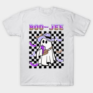 Spooky Season Cute Ghost Halloween Costume Boujee Boo-Jee T-Shirt